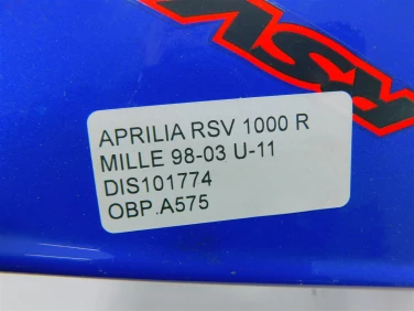 Owiewka bok boczna prawa aprilia rsv 1000 r mille 98-03 u-11 dis101774