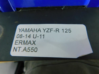 Nadkole bŁotnik tyŁ plastik yamaha yzf-r 125 08-14 u-11 ermax
