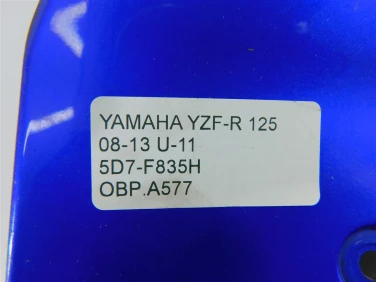 Owiewka bok boczna prawa yamaha yzf-r 125 08-13 u-11 5d7-f835h