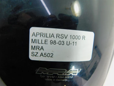Szyba owiewka przÓd aprilia rsv 1000 r mille 98-03 u-11 mra