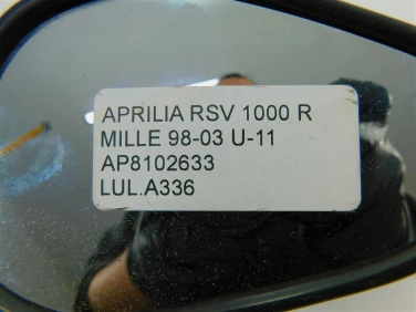 Lustro lusterko lewe aprilia rsv 1000 r mille 98-03 u-11 ap8102633