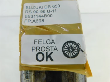Felga koŁo przÓd suzuki dr 650 rs 90-96 felga prosta ok u-11 5531144b00