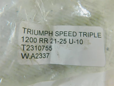 Plastik wypeŁnienie owiewka triumph speed triple 1200 rr 21-25 u-10 t2310755