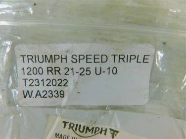 Plastik wypeŁnienie owiewka triumph speed triple 1200 rr 21-25 u-10 t2312022