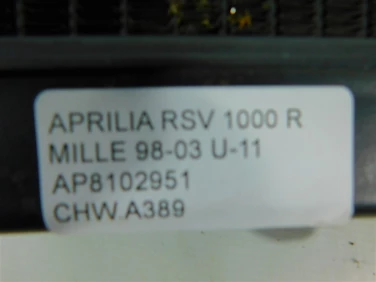 ChŁodnica wody przÓd aprilia rsv 1000 r mille 98-03 u-11 ap8102951