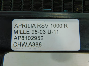 ChŁodnica wody przÓd aprilia rsv 1000 r mille 98-03 u-11 ap8102952
