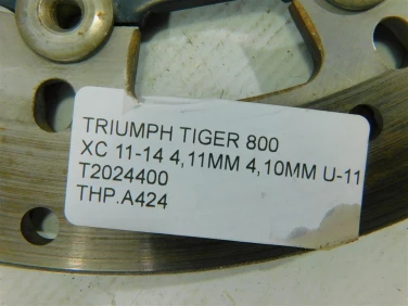 Tarcza hamulcowa przÓd triumph tiger 800 xc 11-14 4,11mm 4,10mm u-11 t2024400