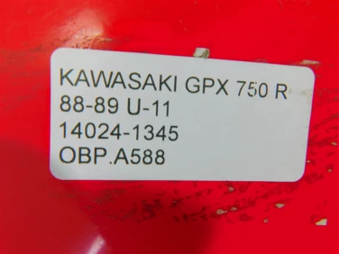 Owiewka bok boczna prawa kawasaki gpx 750 r 88-89 u-11 14024-1345