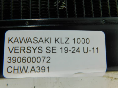 ChŁodnica wody przÓd kawasaki klz 1000 versys se 19-24 u-11 390600072