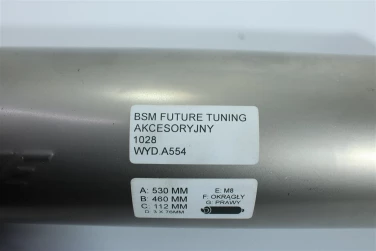 Wydech koŃcowy tŁumik bsm future tuning akcesoryjny 1028