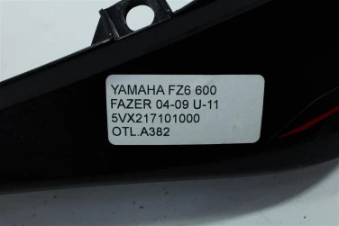 Ogon owiewka tyŁ lewy yamaha fz6 600 fazer 04-09 u-11 5vx217101000