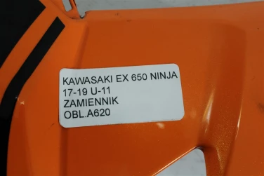 Owiewka bok boczna lewa kawasaki ex 650 ninja 17-19 zamiennik