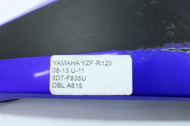 Owiewka bok boczna lewa yamaha yzf-r125 08-13 u-11 5d7-f835u