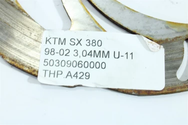 Tarcza hamulcowa przÓd ktm sx 380 98-02 3,04mm u-11 50309060000