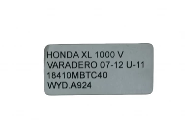 Wydech koŃcowy tŁumik honda xl 1000 v varadero 07-12 u-11 18410mbtc40