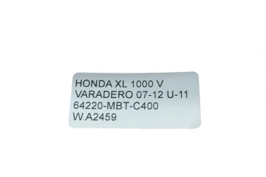 Plastik wypeŁnienie owiewka honda xl 1000 v varadero 07-12 u-11 64220-mbt-c400