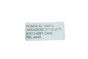 Pokrywa bok boczna lewa honda xl 1000 v varadero 07-12 u-11 83610-mbt-c40