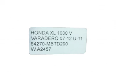Plastik wypeŁnienie owiewka honda xl 1000 v varadero 07-12 u-11 64270-mbtd200
