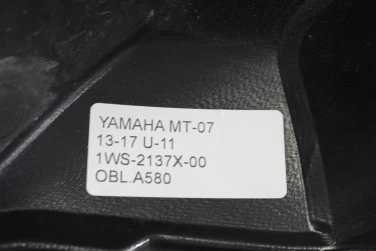 Owiewka bok boczna lewa yamaha mt-07 13-17 u-11 1ws-2137x-00