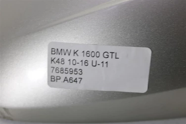 BŁotnik przÓd przedni bmw k 1600 gtl k48 10-16 u-11 7685953