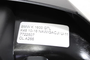 OsŁona licznik przÓd plastik bmw k 1600 gtl k48 10-16 nawigacji u-11 7722507