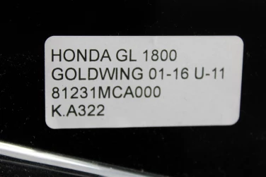 Kufer kufry tyŁ honda gl 1800 goldwing 01-16 u-11 81231mca000