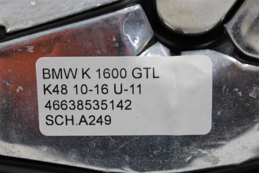 Schowek plastik bmw k 1600 gtl k48 10-16 u-11 46638535142