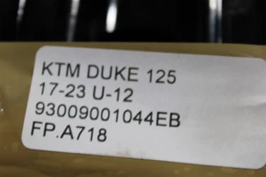Felga koŁo przÓd ktm duke 125 17-23 u-12 93009001044eb