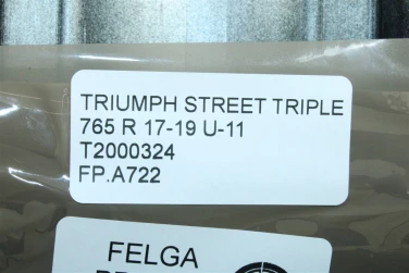 Felga koŁo przÓd triumph street triple 765 r 17-19 u-11 t2000324