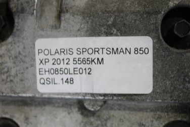 Silnik engine atv polaris sportsman 850 xp 2012 5565km eh0850le012