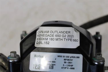 Silnik engine atv can-am outlander renegade 650 g2 2021 5300km 180mth type 660