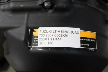 Silnik engine atv suzuki lt-a kingquad 700 2007 6509km 280mth p414