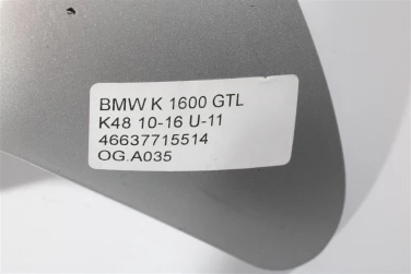 OsŁona gŁoŚnika plastik bmw k 1600 gtl k48 10-16 u-11 46637715514