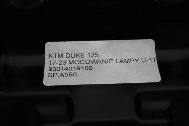 StelaŻ przÓd przedni ktm duke 125 17-23 mocowanie lampy u-11 93014019100