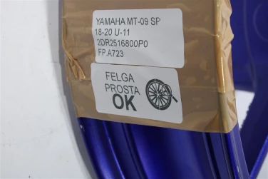 Felga koŁo przÓd yamaha mt-09 sp 18-20 felga prosta ok u-11 2dr2516800p0