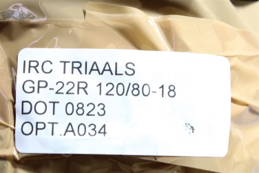 Opona tylna tyŁ irc triaals gp-22r 120/80-18 dot 0823