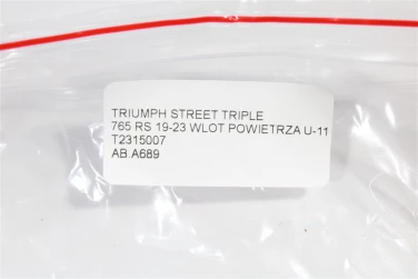 Air box filtr powietrza triumph street triple 765 rs 19-23 wlot powietrza u-11 t2315007