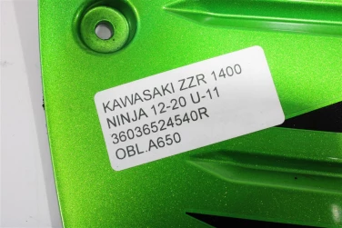 Owiewka bok boczna lewa kawasaki zzr 1400 ninja 12-20 u-11 36036524540r
