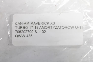 Wspornik stelaŻ can-am maverick x3 turbo 17-18 amortyzatorÓw u-11 706202709