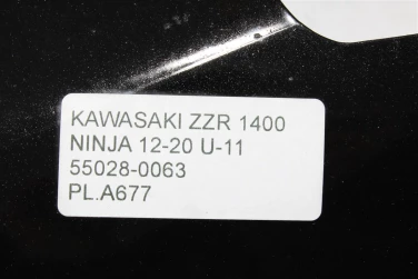 PŁug plastik owiewka kawasaki zzr 1400 ninja 12-20 u-11 55028-0063